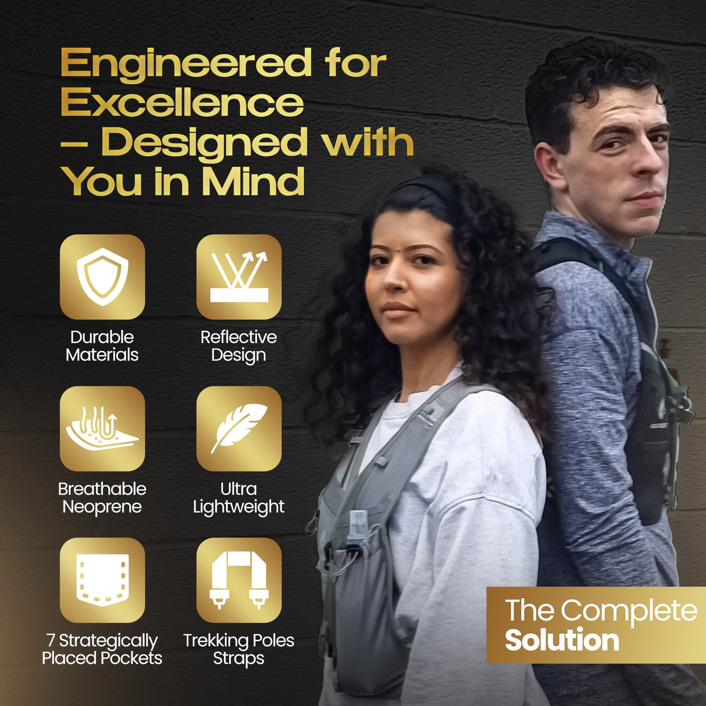 Wolf Might Hydration Running Vest (Grey)