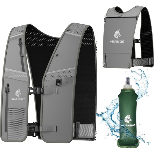Wolf Might Hydration Running Vest (Grey)
