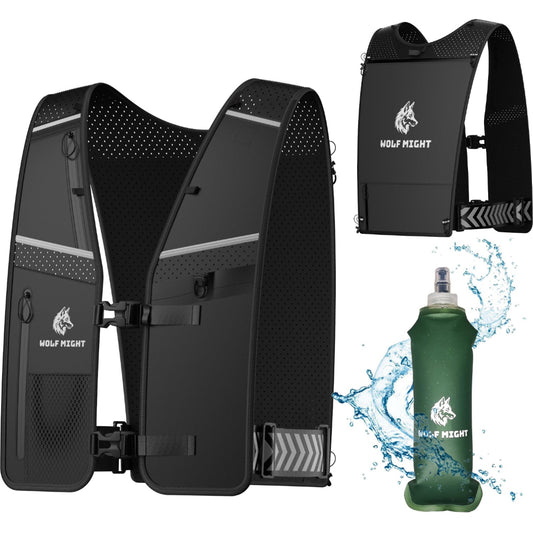 Wolf Might Hydration Running Vest (Black)